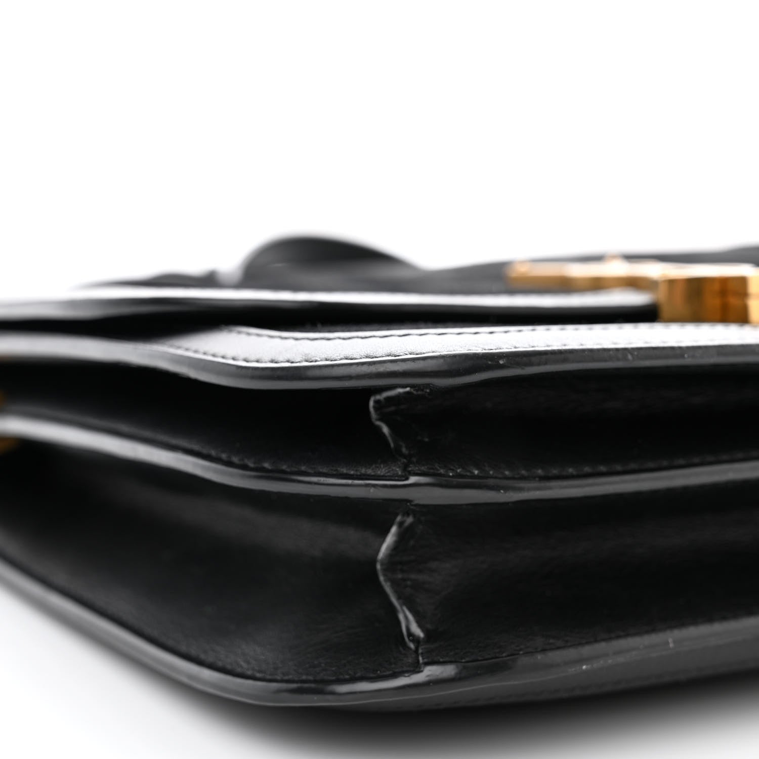 Saint Laurent Suede Smooth Calfskin Monogram Medium Solferino Soft Satchel Black 9 of 16