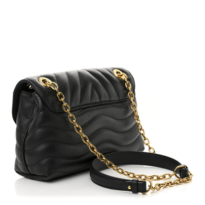 Louis Vuitton Calfskin LV New Wave Chain Bag Black 3 of 10
