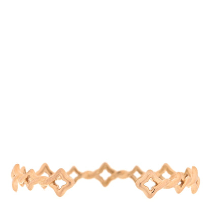 David Yurman 18K Rose Gold Diamond Venetian Quatrefoil Single Row Cuff Bracelet 2 of 4