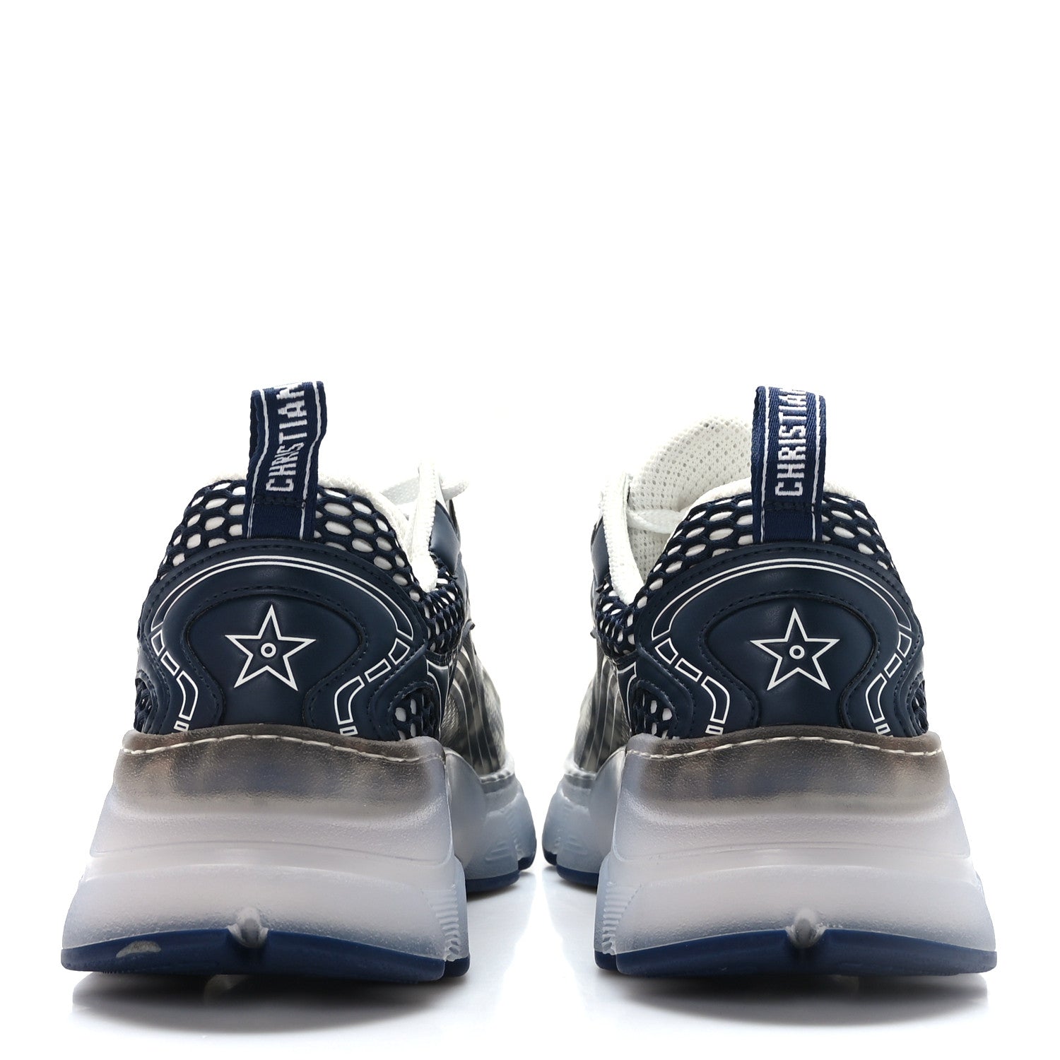 Christian Dior Technical Fabric Mesh Obique Dior Vibe Sneakers 39 Deep Blue 5 of 9