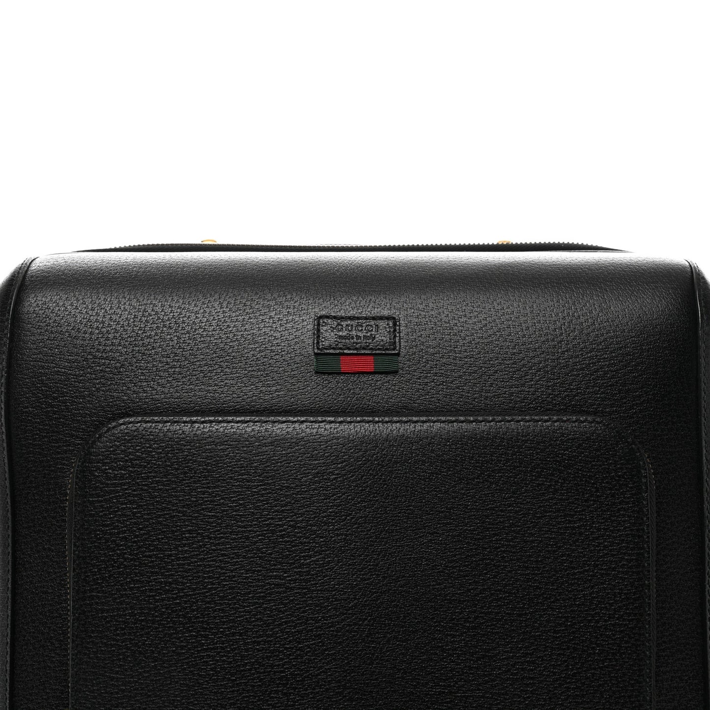 Dollar Calfskin Small Carry-On Trolley Black