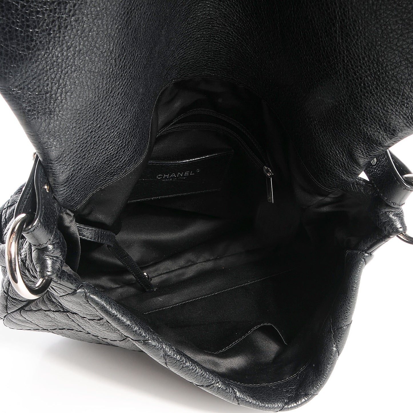 Glazed Calfskin On The Road XL Flap Black