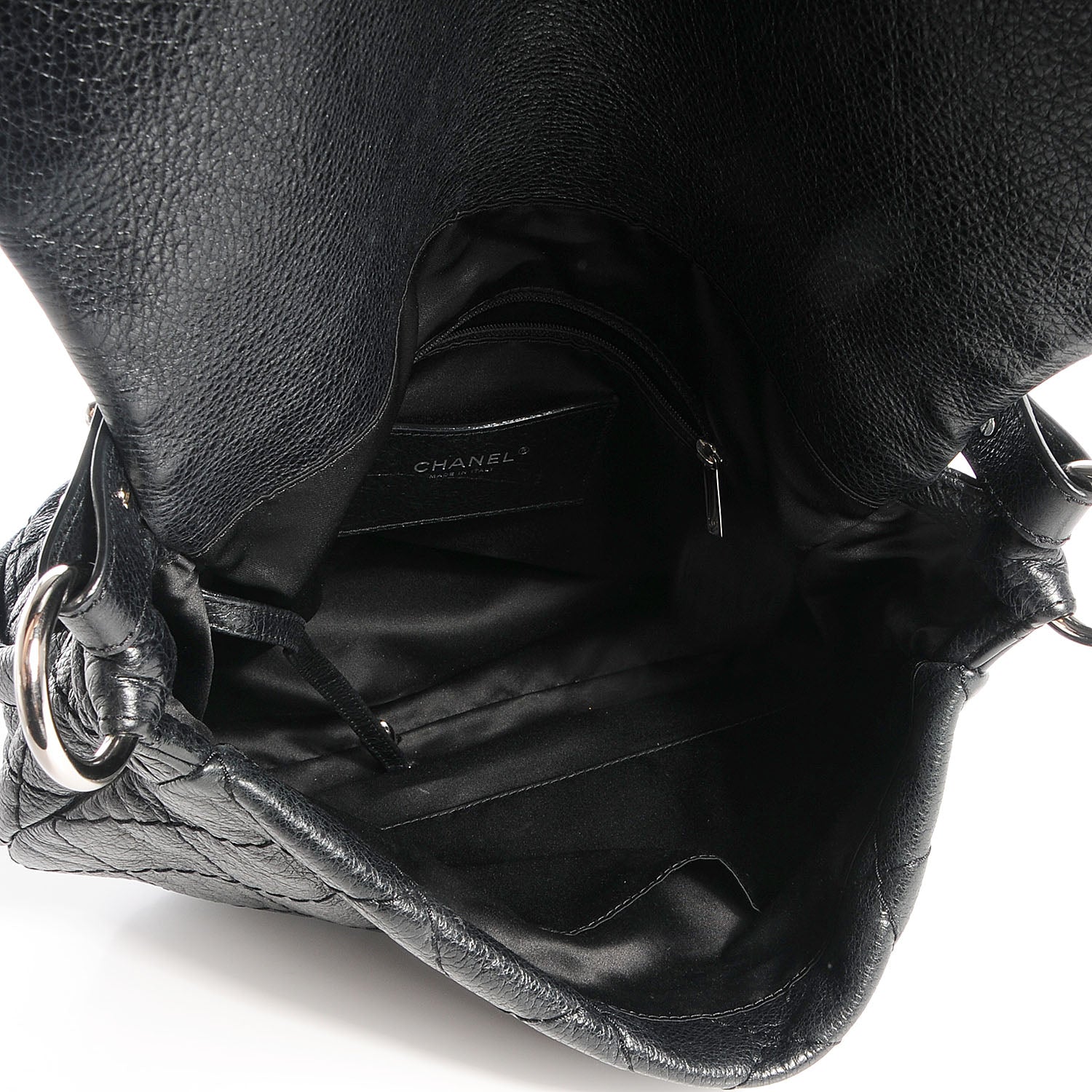 Chanel Glazed Calfskin On The Road XL Flap Black 5 of 7