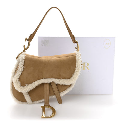 Christian Dior Shearling Saddle Bag Camel 11 of 11