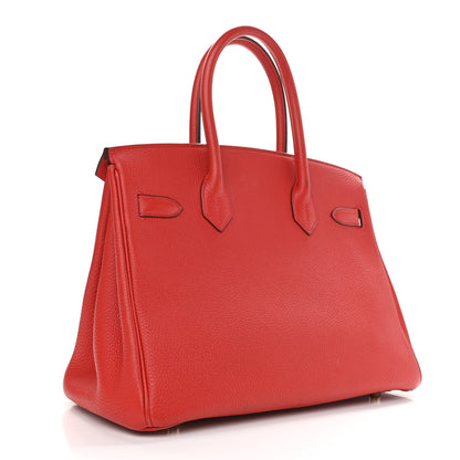 Hermes Togo Birkin 30 Rouge Casaque 3 of 12