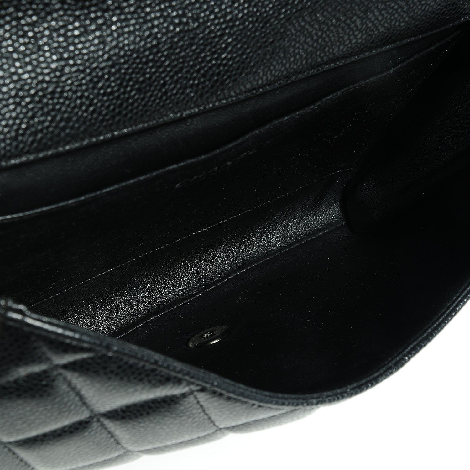 Chanel Caviar Clutch Flap Black 5 of 8