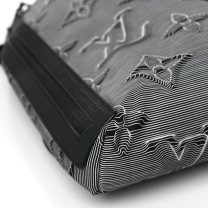 Louis Vuitton Monogram 3D 2054 Drawstring Backpack Grey Black 8 of 9