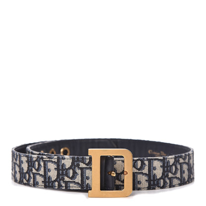 Christian Dior Oblique 35mm Diorquake Belt 85 Blue Multi 1 of 7