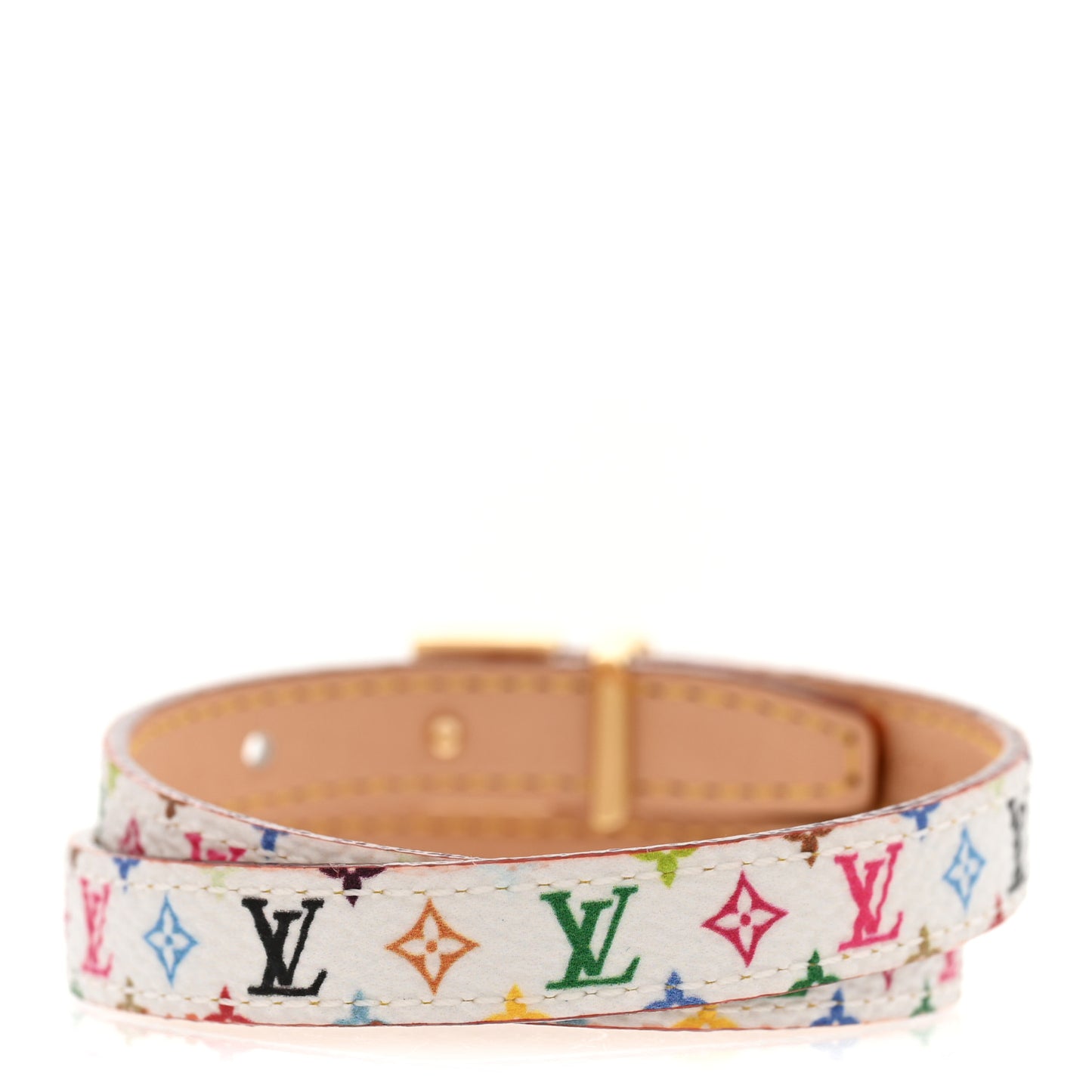 LV X TM Monogram Multicolor LV Signature Bracelet 19 White