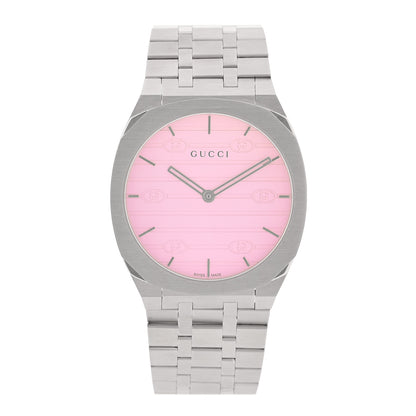 Gucci Stainless Steel 38mm 25H Quartz Watch Pink 1 of 4