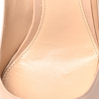 Prada Saffiano Patent Pumps 38.5 Cipria 9 of 9