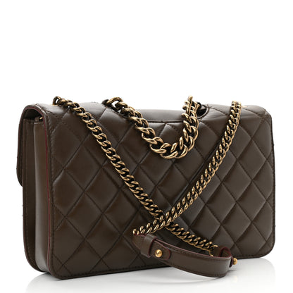 Chanel Glazed Calfskin Quilted Large Perfect Edge Flap Kaki 3 of 10