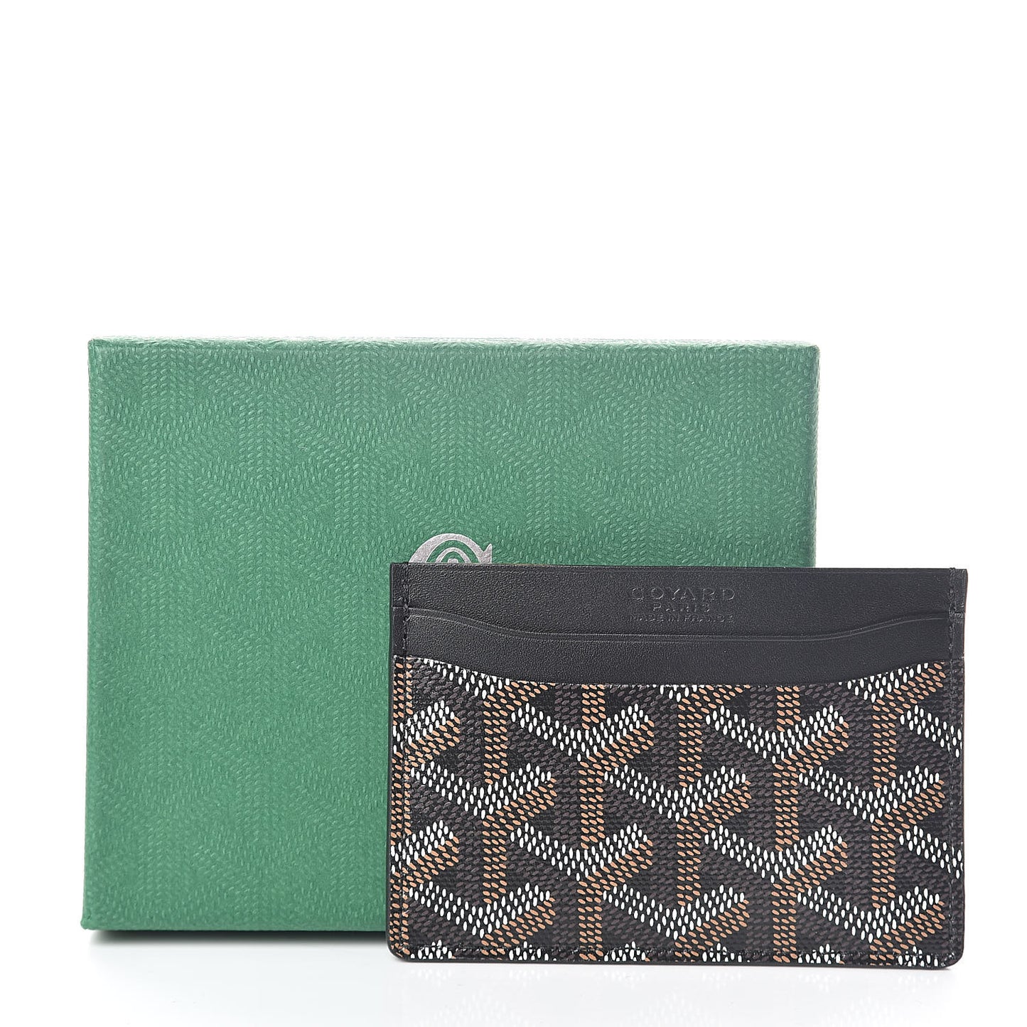 Goyardine Saint Sulpice Card Holder Black