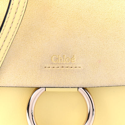 Chloe Suede Calfskin Mini Faye Bracelet Bag Lemonade 9 of 9