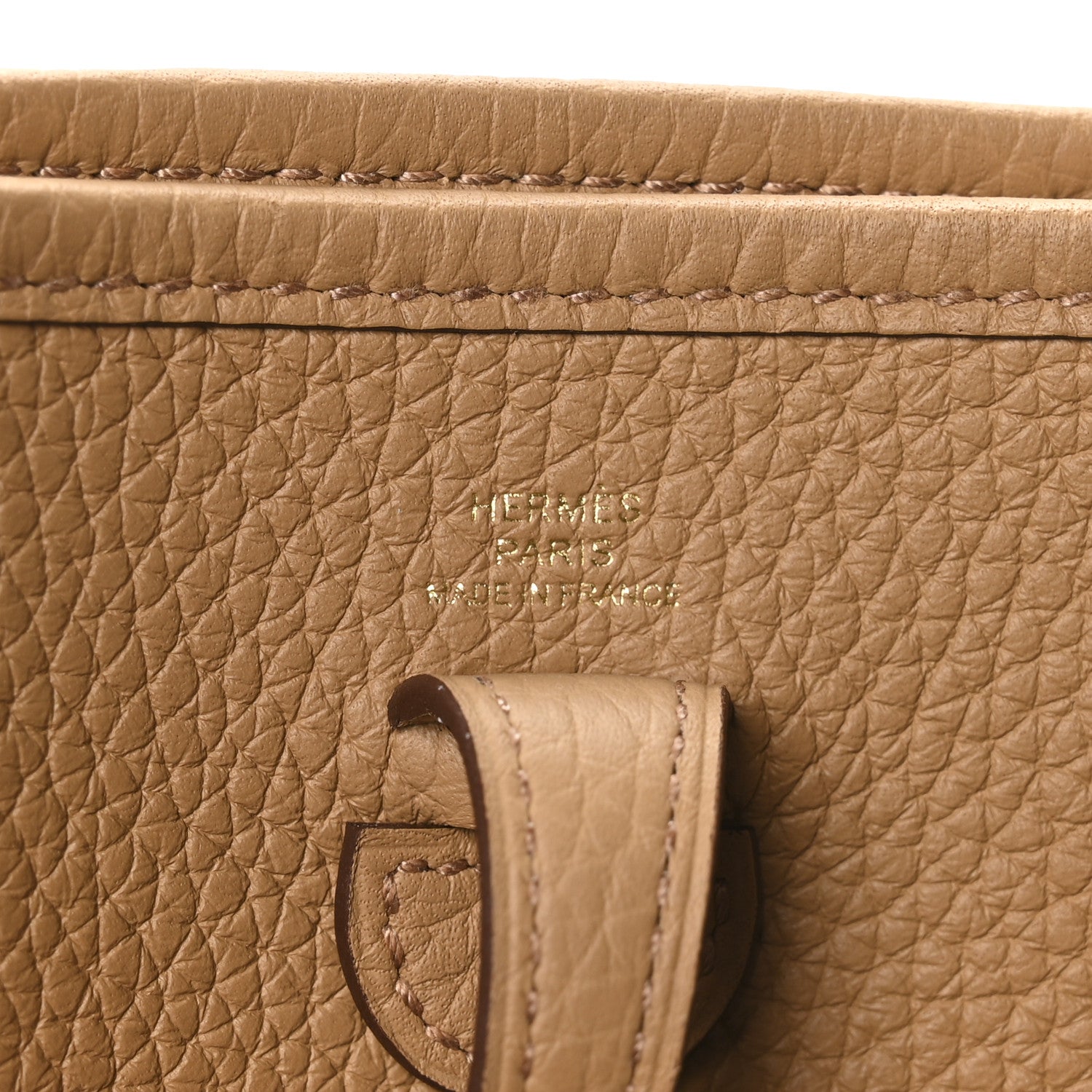 Hermes Taurillon Clemence Evelyne TPM Biscuit 6 of 11