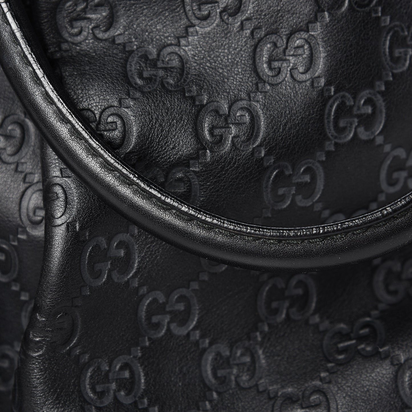 Guccissima Medium Sukey Tote Black