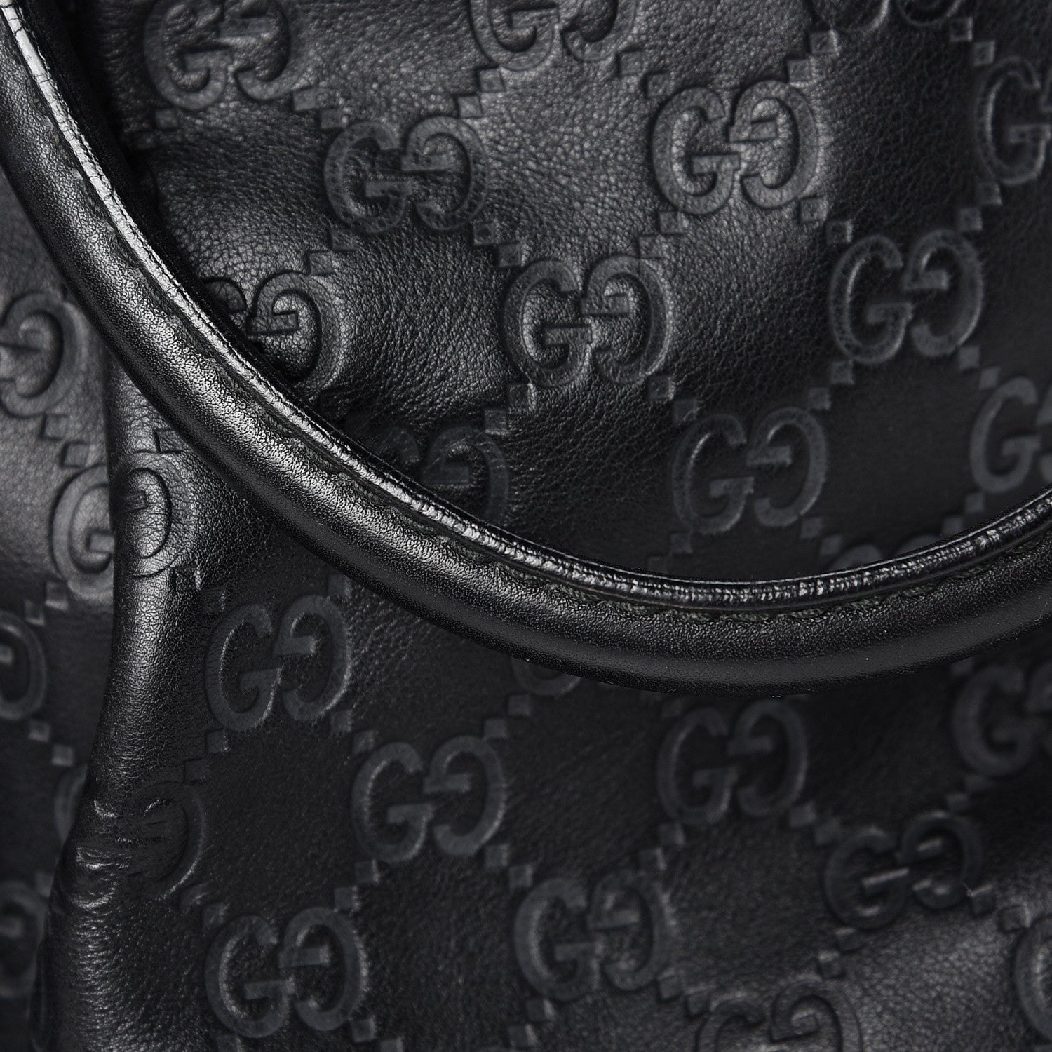 Gucci Guccissima Medium Sukey Tote Black 14 of 15