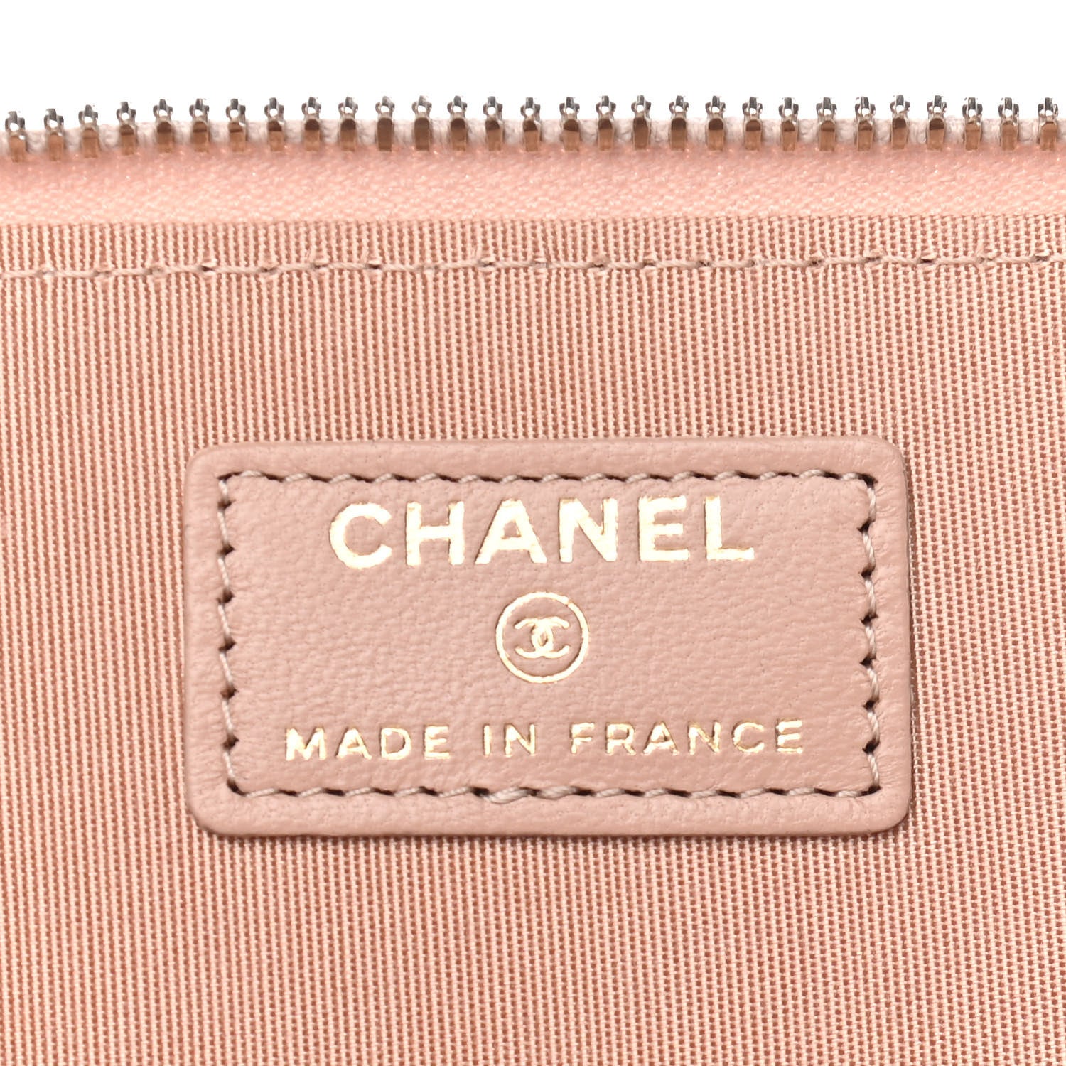 Chanel Lambskin Quilted Small Top Handle Vanity Case With Chain Beige 6 of 9