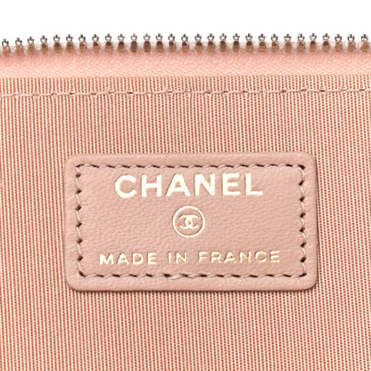 Chanel Lambskin Quilted Small Top Handle Vanity Case With Chain Beige 6 of 9
