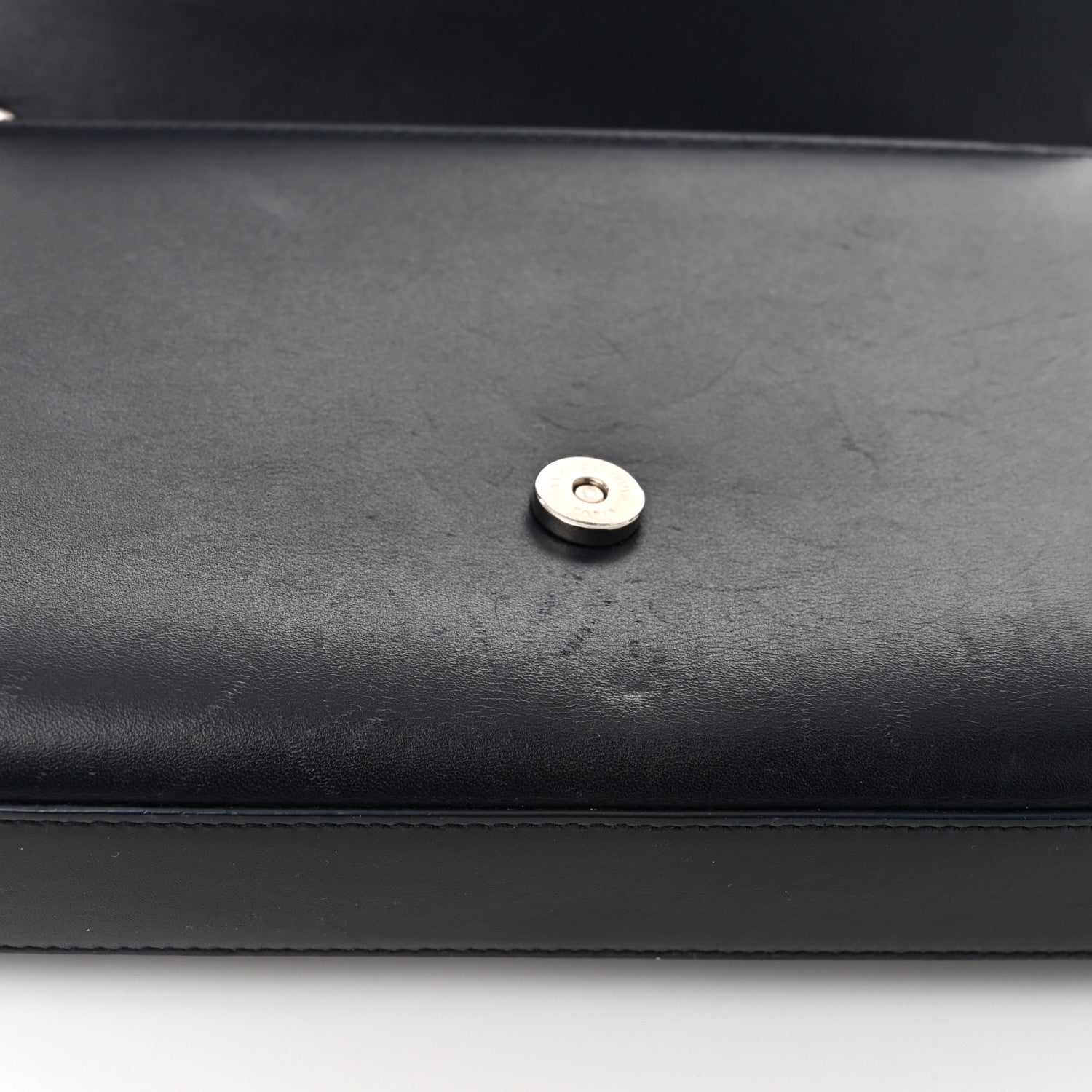 Saint Laurent Smooth Calfskin Medium Classic Monogram Kate Tassel Satchel Marine 12 of 12