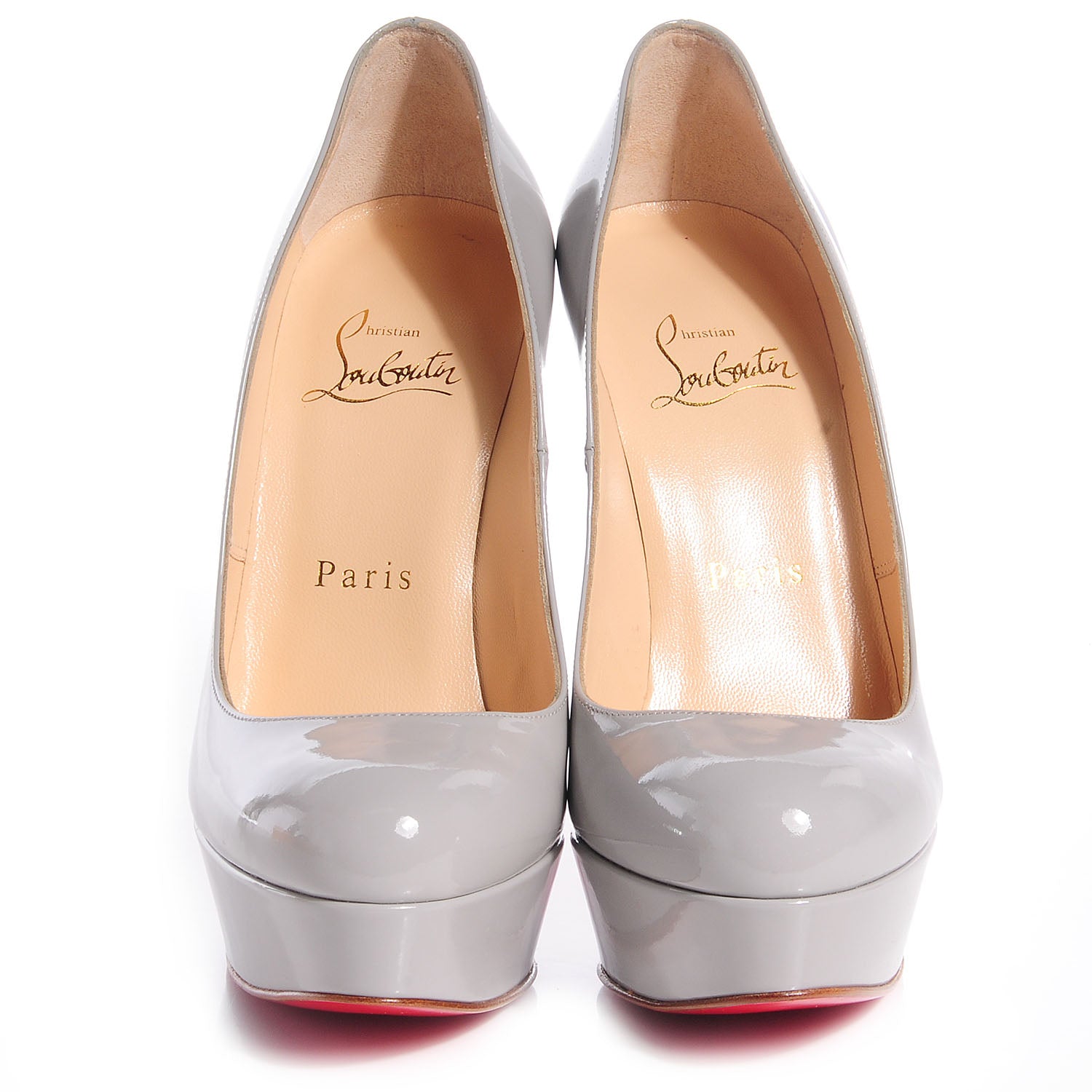 Christian Louboutin Patent Bianca 140 Pumps 35.5 Grey 2 of 7