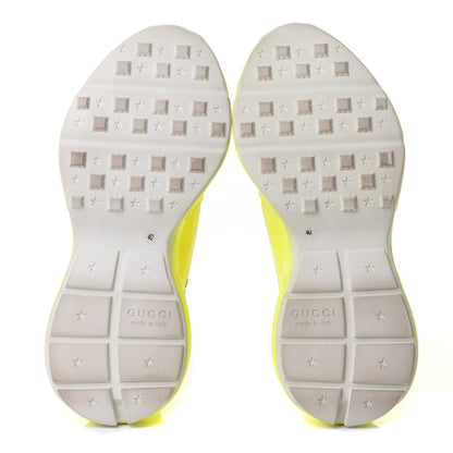 Gucci Calfskin Womens Rhyton Sneakers 40 Fluo Yellow 11 of 20