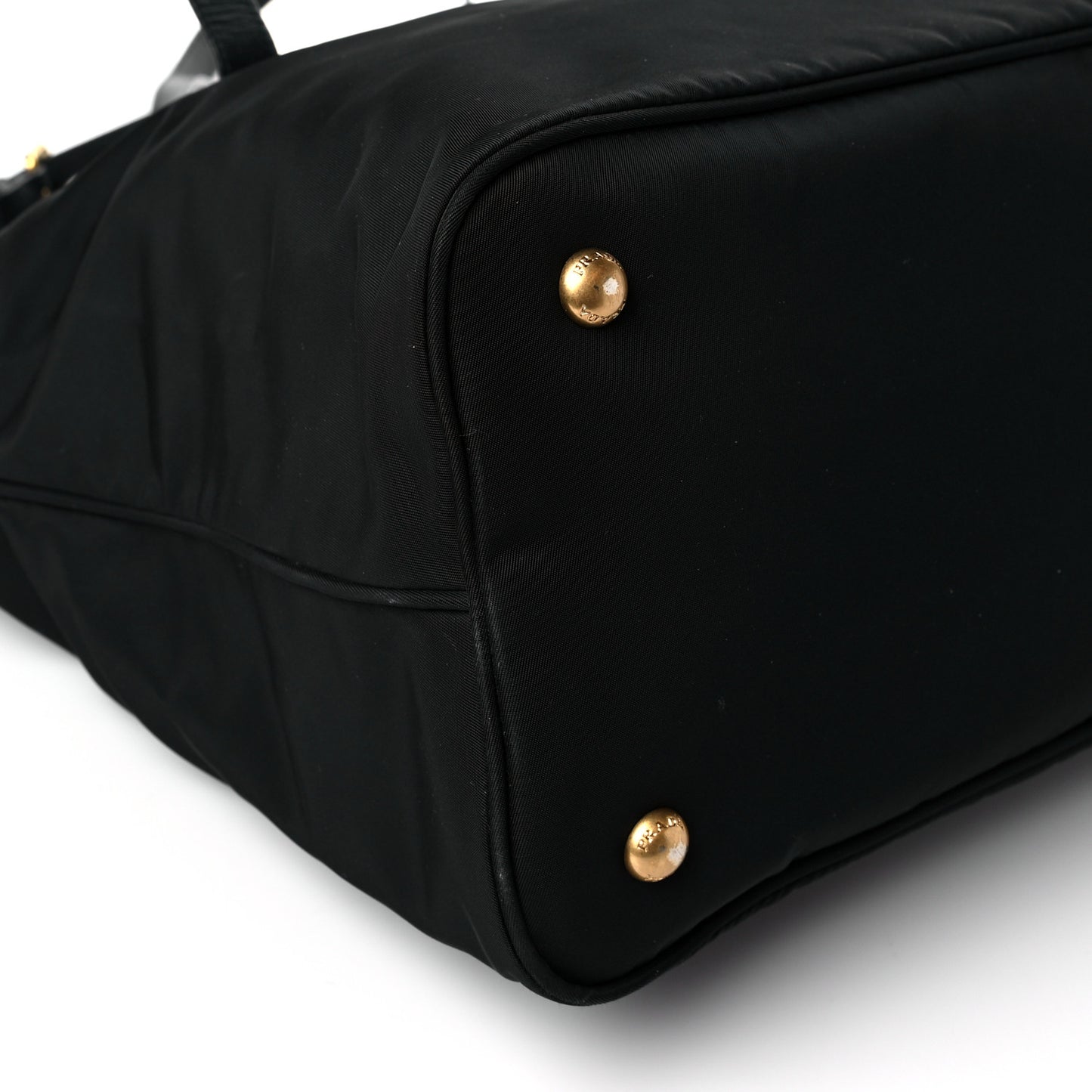 Tessuto Nylon Soft Calfskin Tote Black