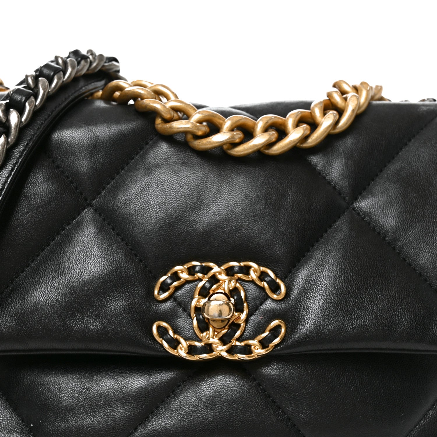 Chanel Lambskin Quilted Medium Chanel 19 Flap Black 8 of 10