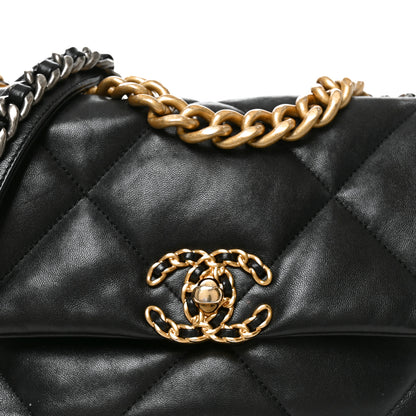 Chanel Lambskin Quilted Medium Chanel 19 Flap Black 8 of 10