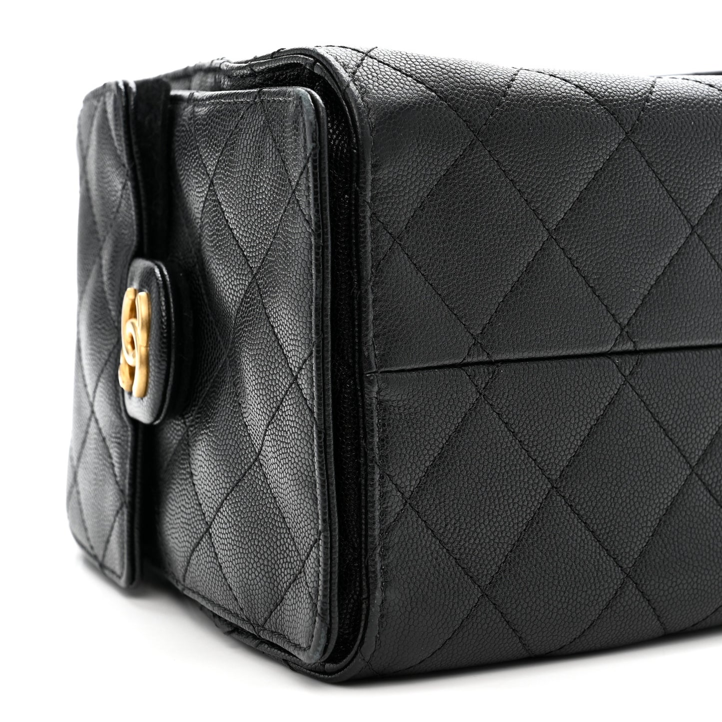 Caviar Quilted Small Chanel 25 Handbag Black
