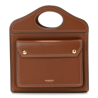 Burberry Smooth Calfskin Mini Pocket Bag Malt Brown 1 of 10