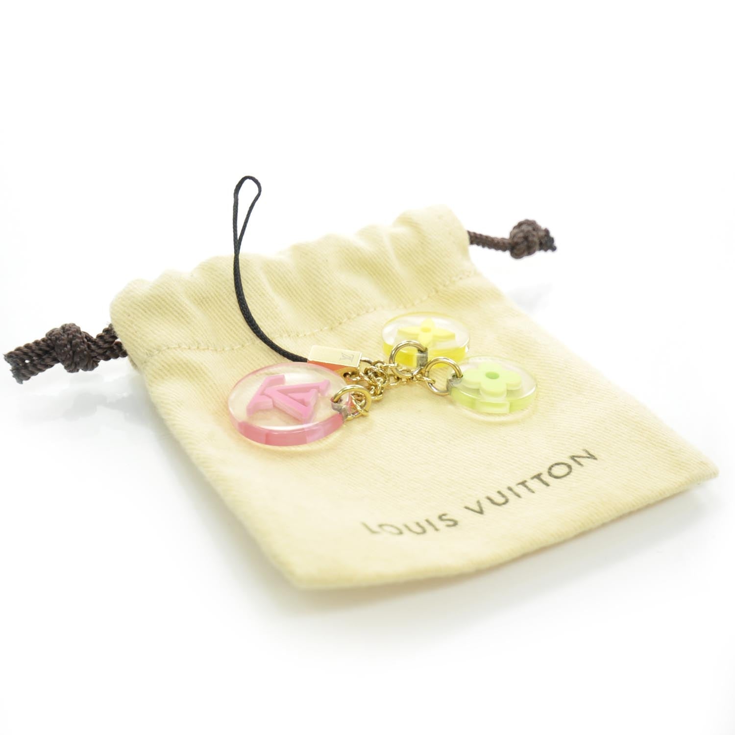 Louis Vuitton Resin Fleurs Phone Charm 5 of 5