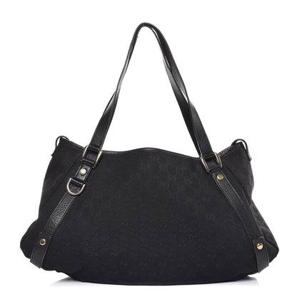 Gucci Monogram Medium Abbey Shoulder Bag Black 1 of 12