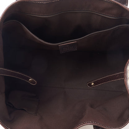 Gucci Monogram Medium Princy Tote Dark Brown 7 of 9