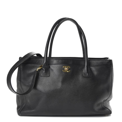 Chanel Calfskin Cerf Executive Shopper Tote Black 1 of 12