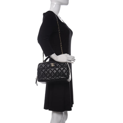 Chanel Lambskin Quilted Medium Trendy CC Bowling Bag Black 2 of 14