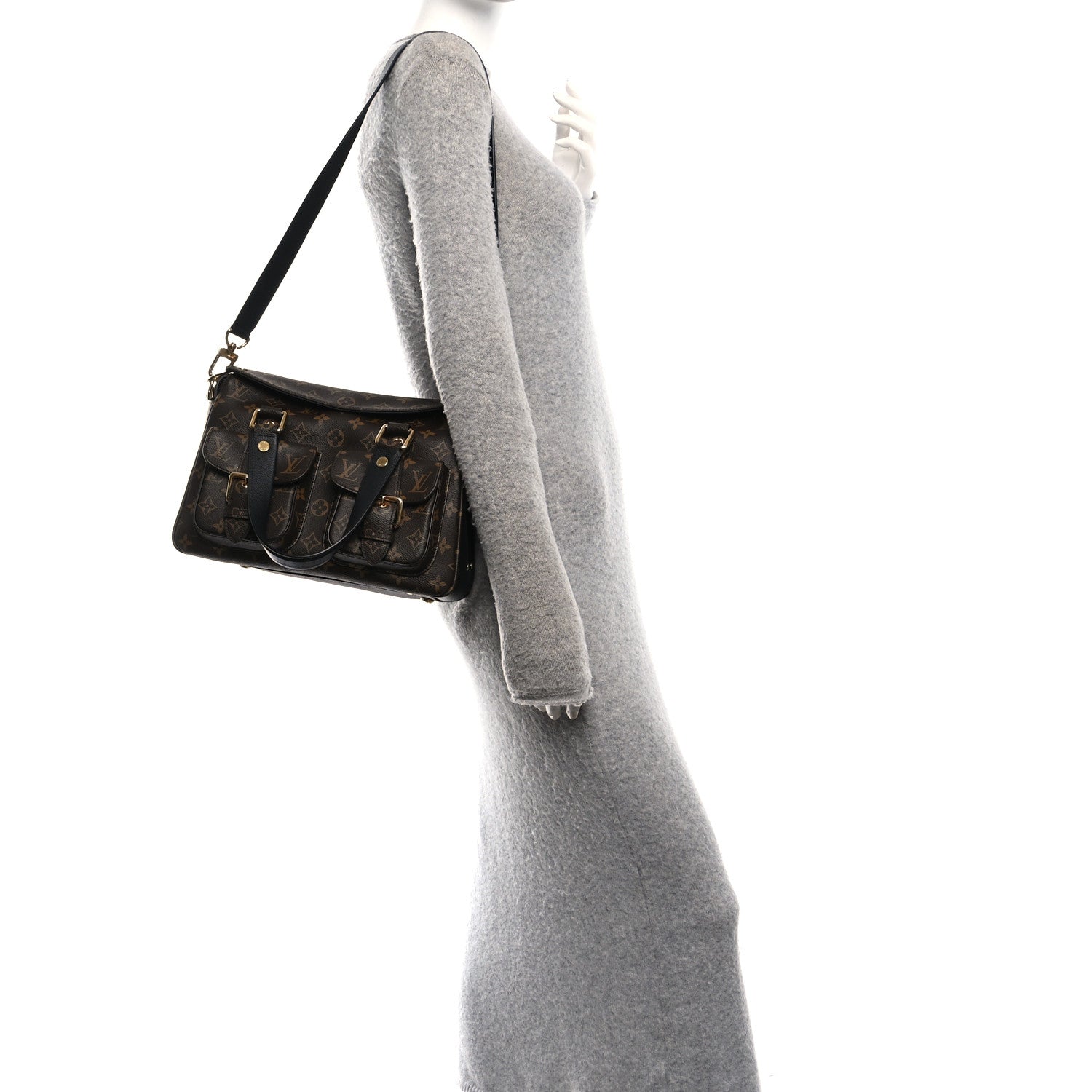 Louis Vuitton Monogram Manhattan NM Black 2 of 9