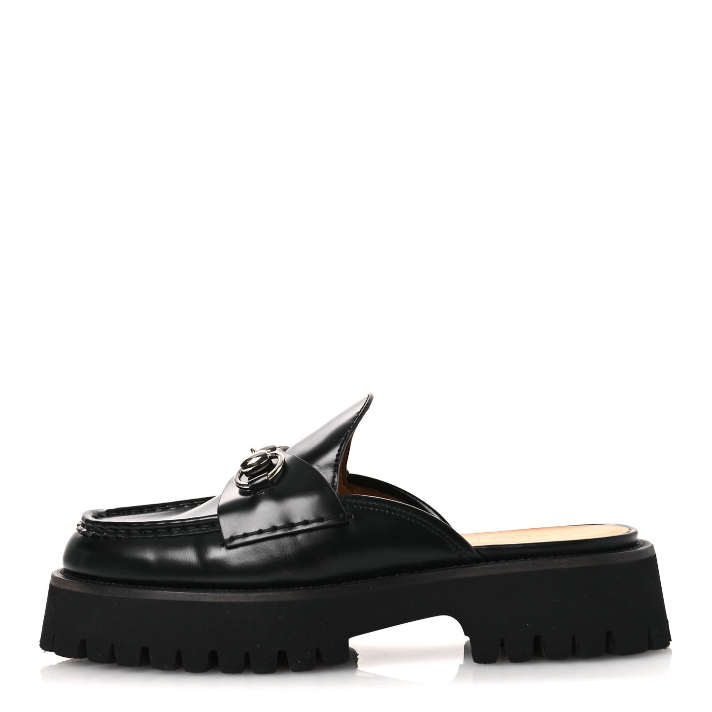 Cordovan Lux Womens Sylke Horsebit Platform Mules 37 Black