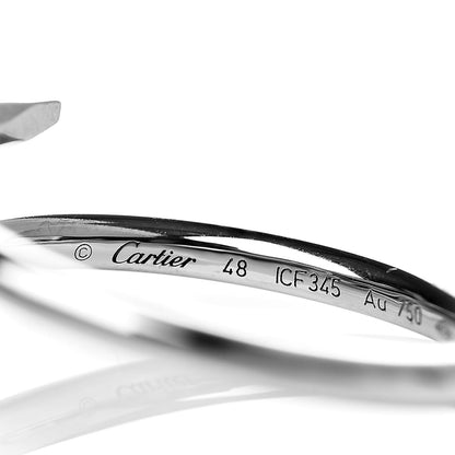 Cartier 18K White Gold Small Juste Un Clou Ring 48 4.5 4 of 5