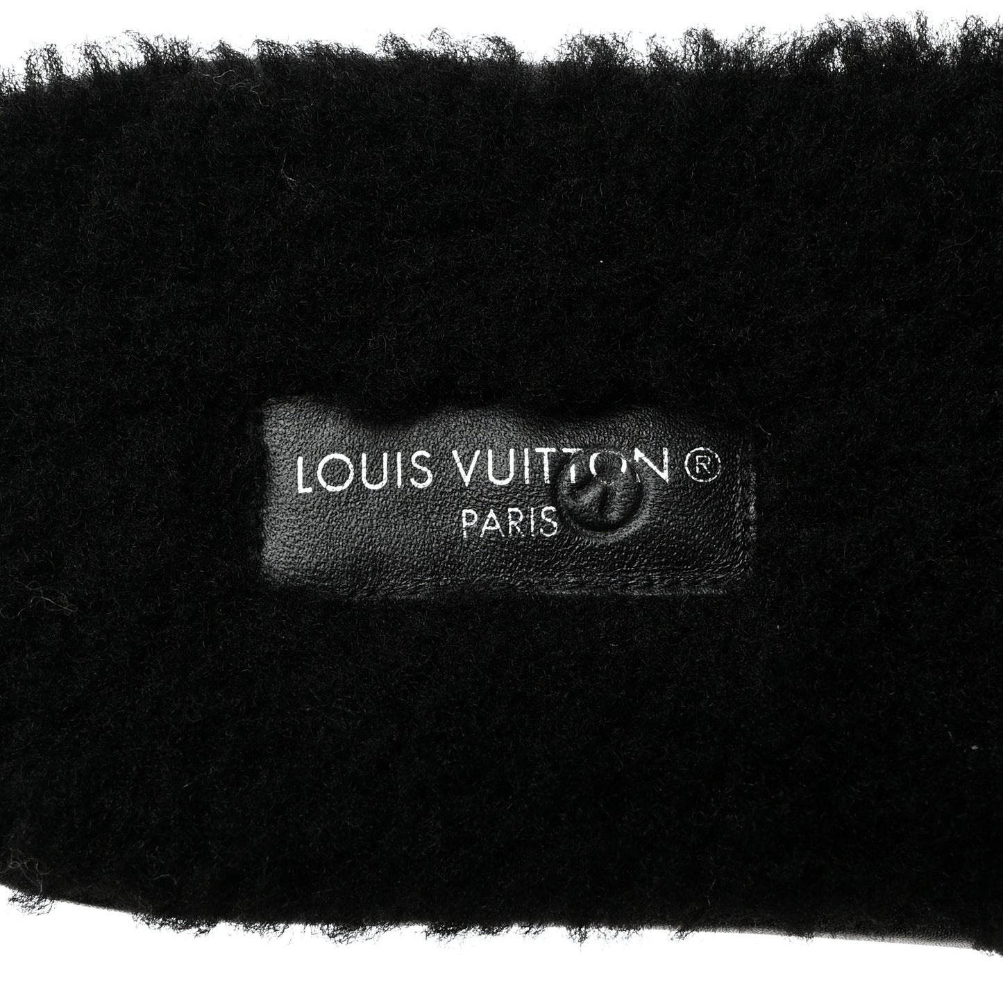 Shearling Magnetic Flat Mule 40 Black