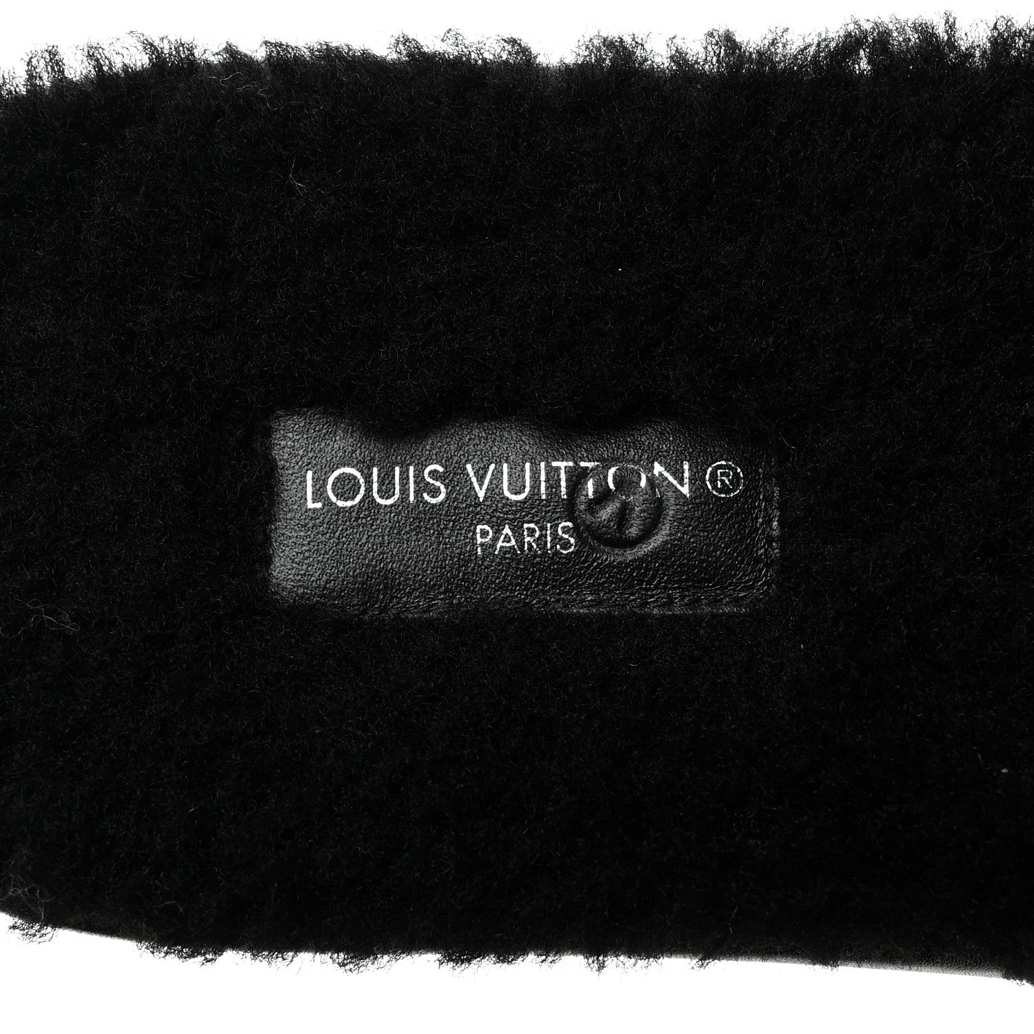 Louis Vuitton Shearling Magnetic Flat Mule 40 Black 6 of 9