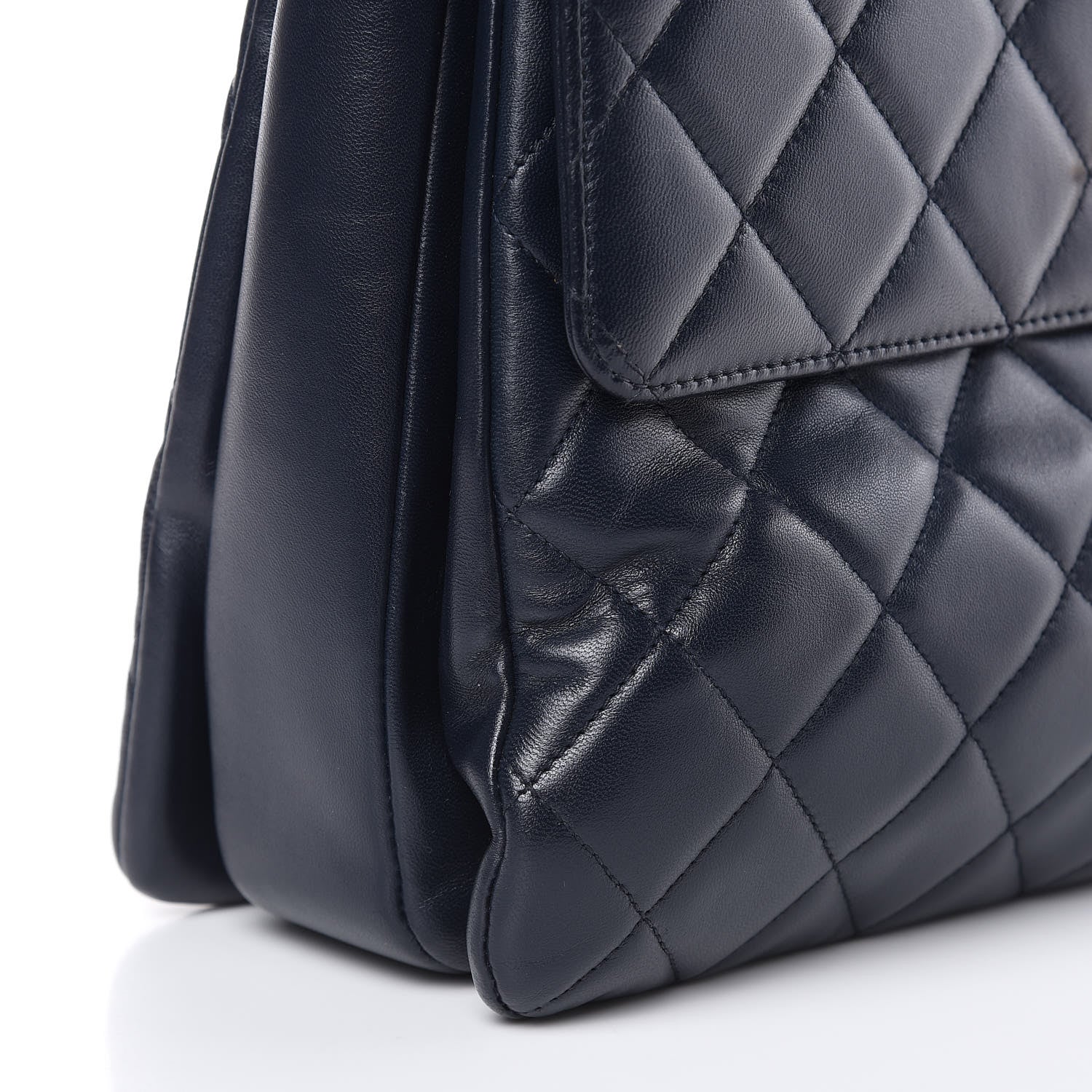 Chanel Lambskin Quilted Large Trendy CC Dual Handle Flap Bag Navy 11 of 17