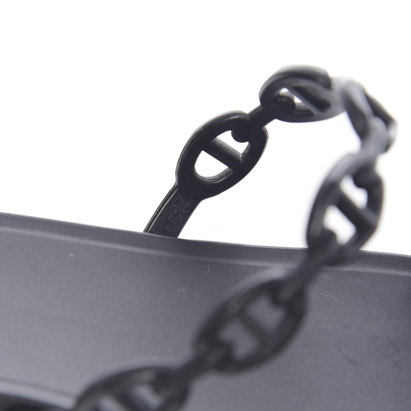 Rubber Chaine d'Ancre Rivage Sandals 36 Black