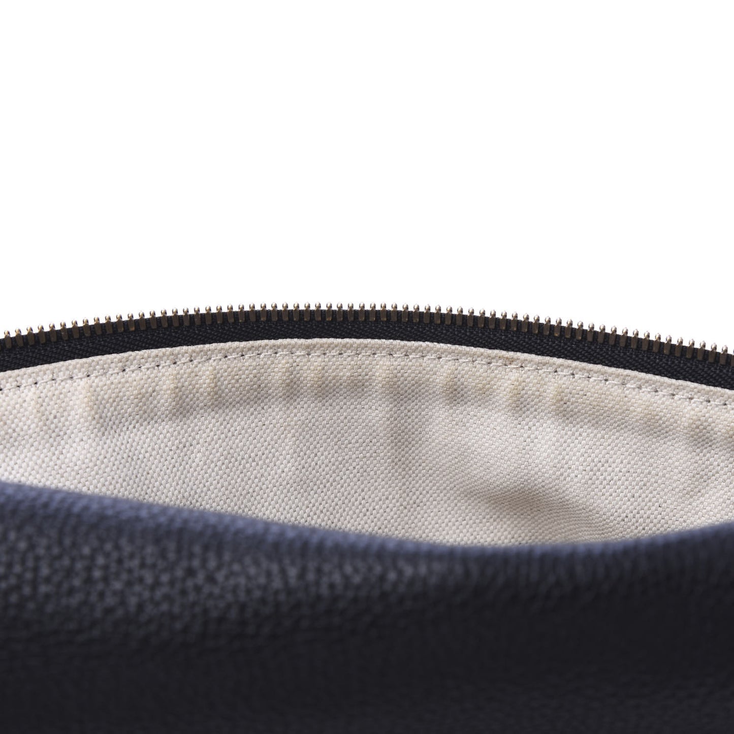 Grained Calfskin Logo Belt Bag Black