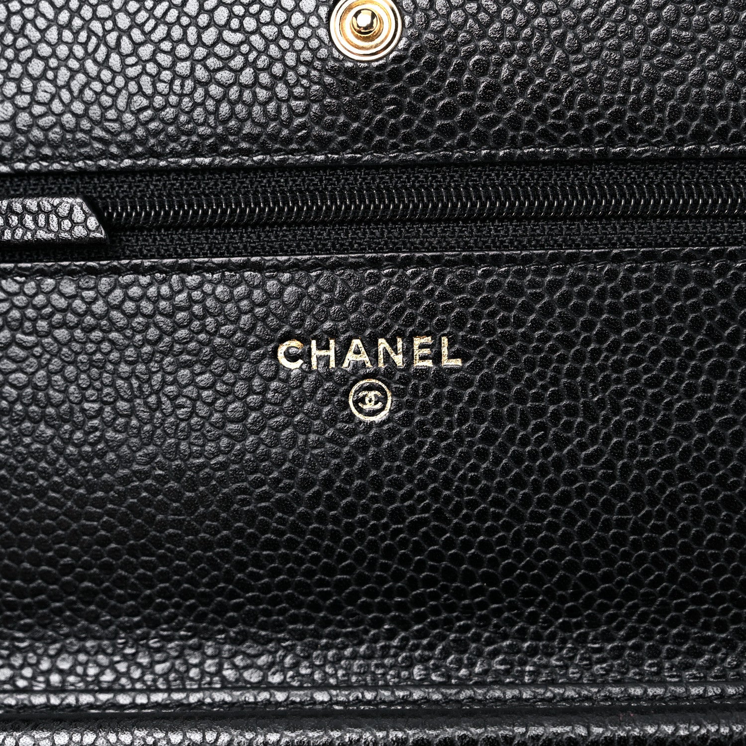 Chanel Caviar Quilted Wallet On Chain WOC Black 6 of 12