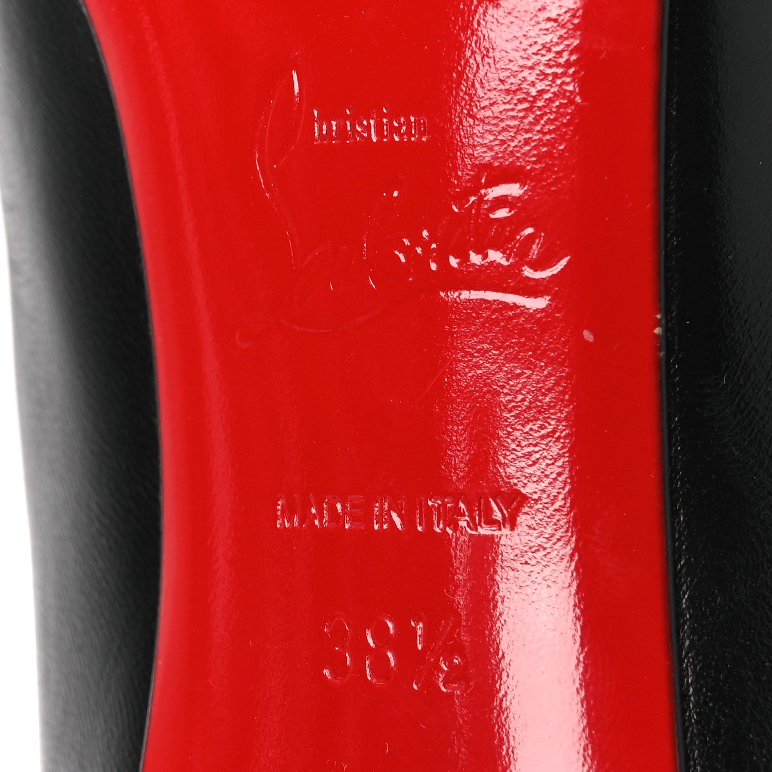 Christian Louboutin Shiny Nappa Pigalle Follies 100 Pumps 38.5 Black 8 of 12