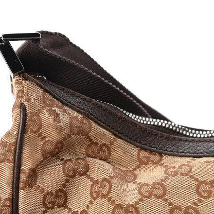 Gucci Monogram Medium Half Moon Hobo Dark Brown 12 of 15