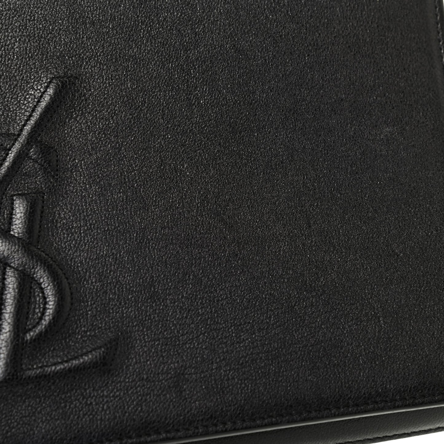 Calfskin Monogram Large Belle De Jour Clutch Black