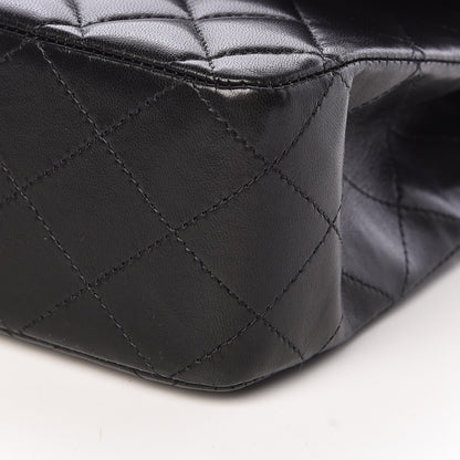 Chanel Lambskin Quilted Medium Double Flap Black 10 of 11