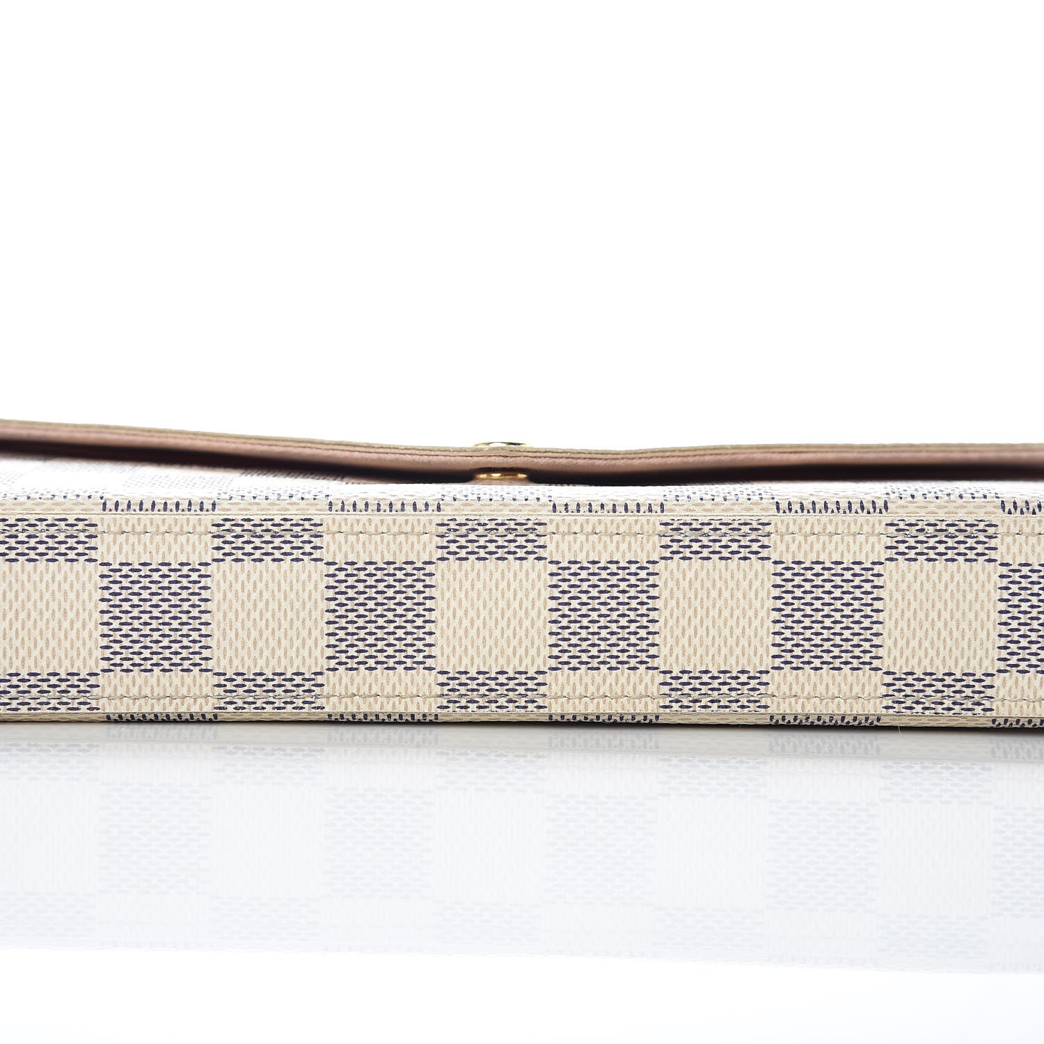 Louis Vuitton Damier Azur Pochette Felicie Chain Wallet Rose Ballerine 15 of 15